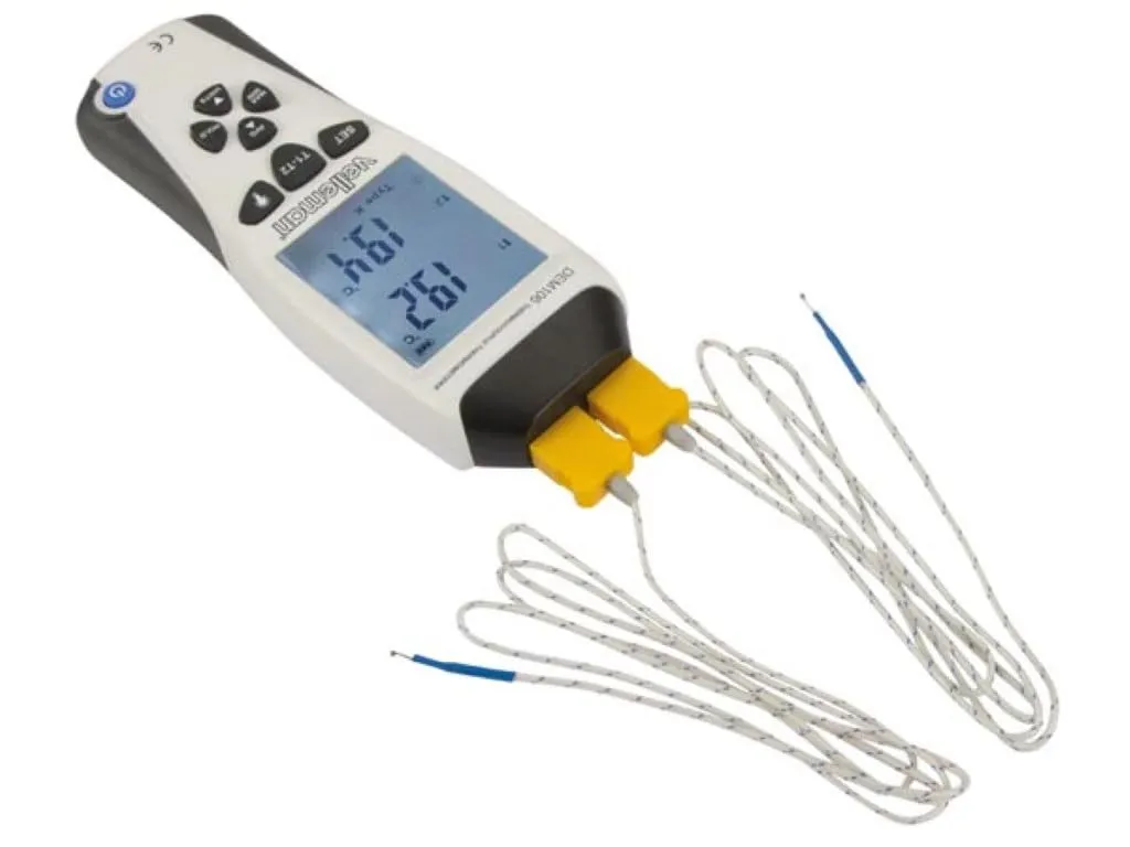 Velleman GP Series thermomètre thermocouple K/J double affichage