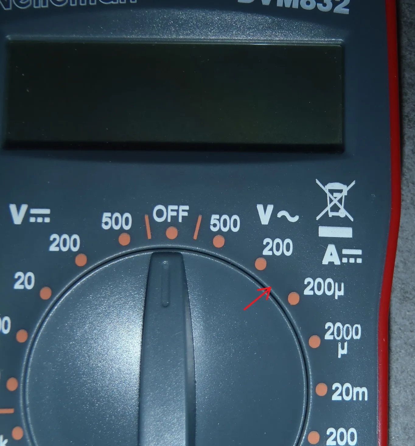 Velleman multimètre numérique CAT II 500 V avec cordons