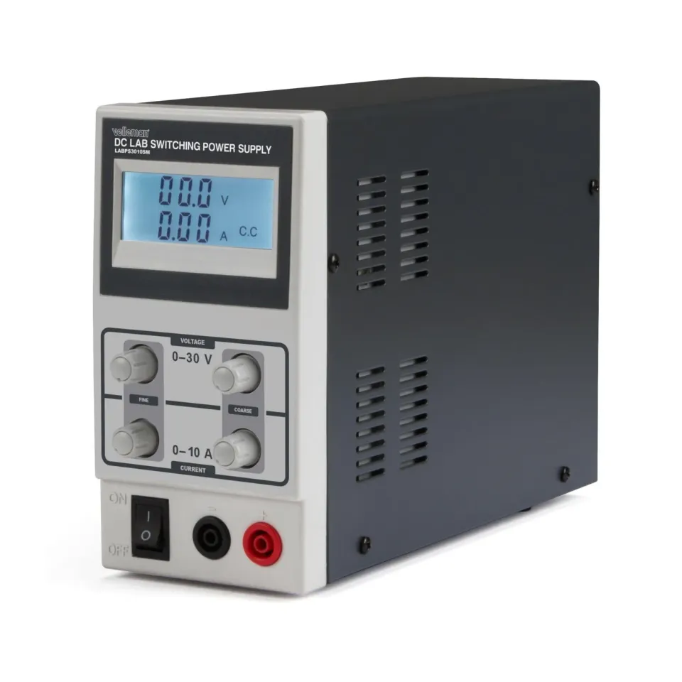 Velleman GP alimentation de laboratoire réglable 0–30 V 0–10 A LCD