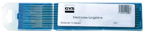GYS WR2 électrodes tungstène Ø 2 mm, lot de 10, TIG AC/DC
