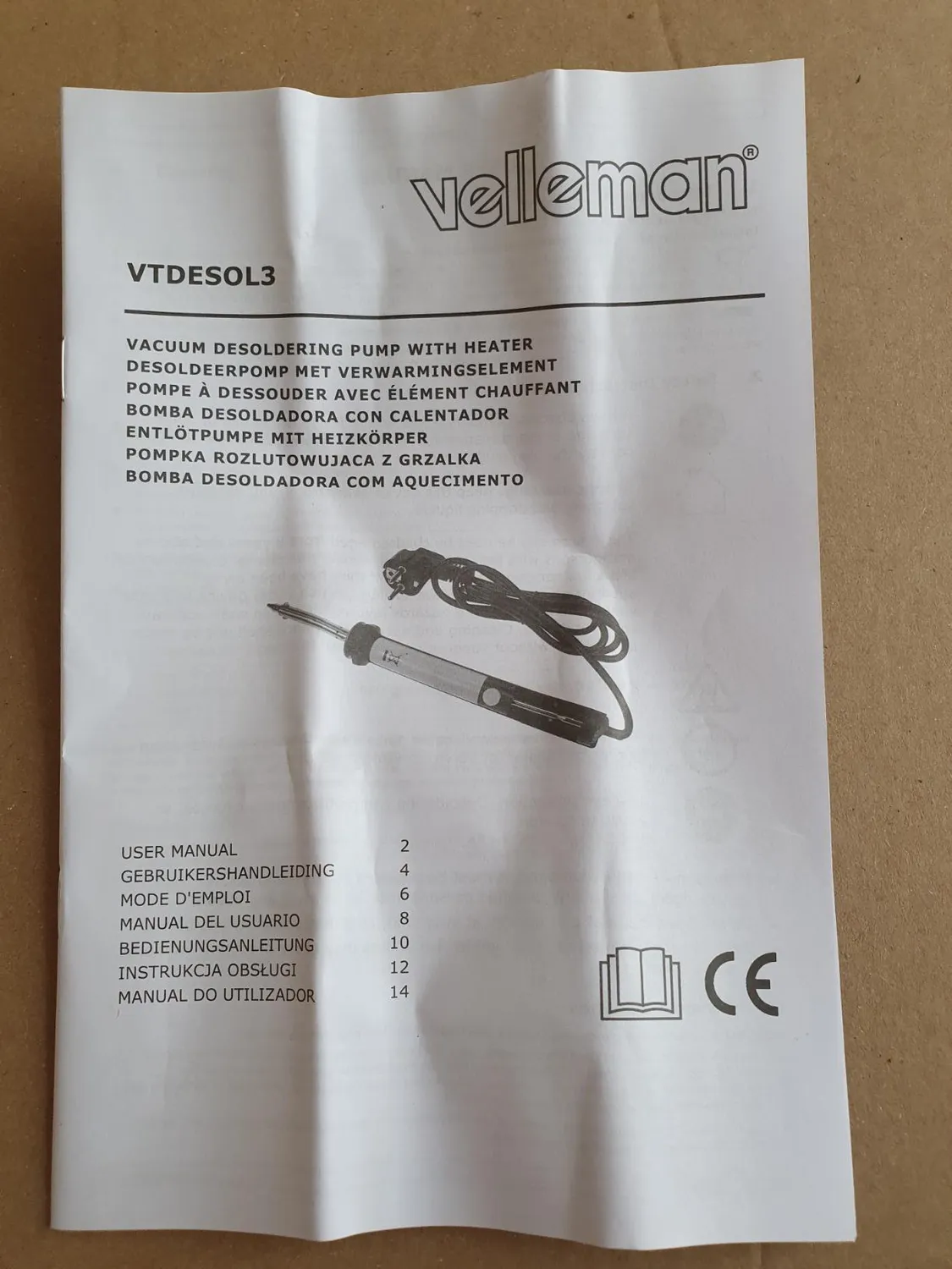 Velleman pompe à dessouder électrique 30 W chauffante