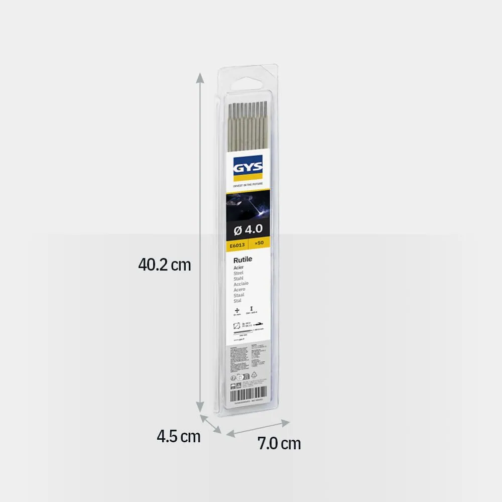 GYS électrodes rutiles E6013 Ø 4 mm blister de 50
