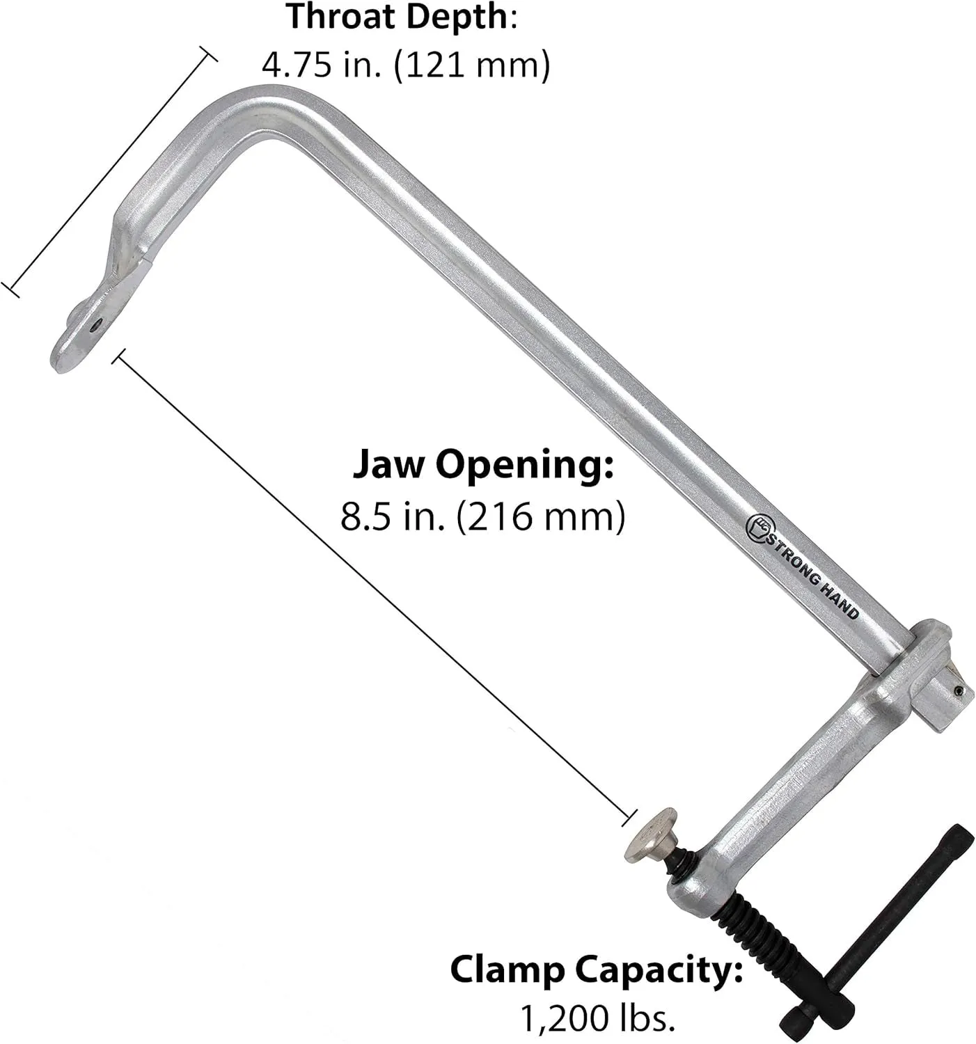 STRONG HAND EUROPE serre-joint en F moyenne capacité 8,5 po