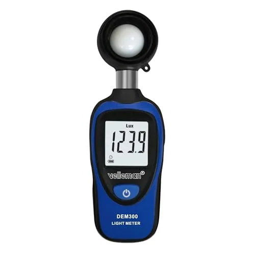 Velleman GP Series luxmètre numérique 0-200 000 lux portable
