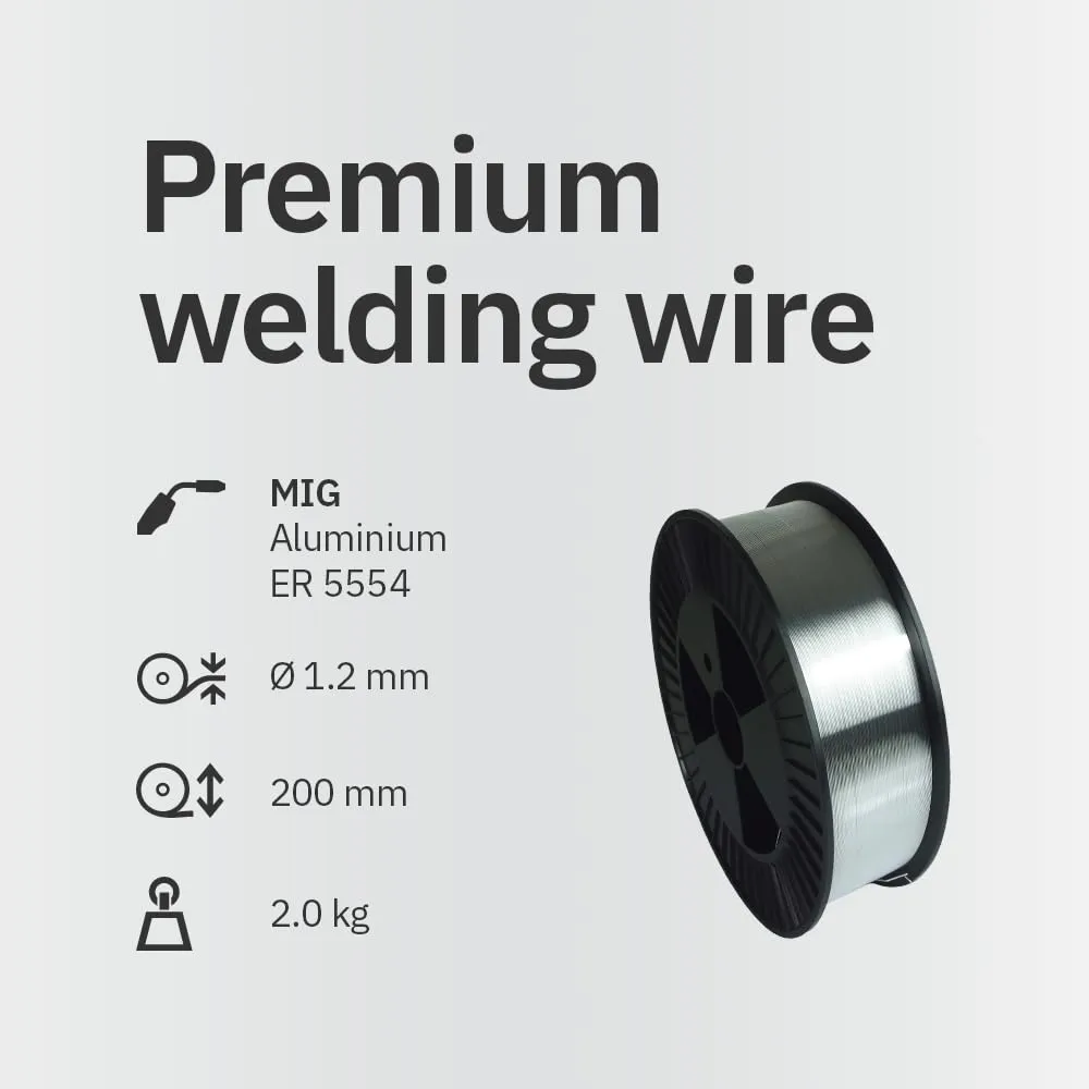 GYS AlMg3Mn ER5554 fil MIG aluminium Ø1,2 mm bobine 2 kg