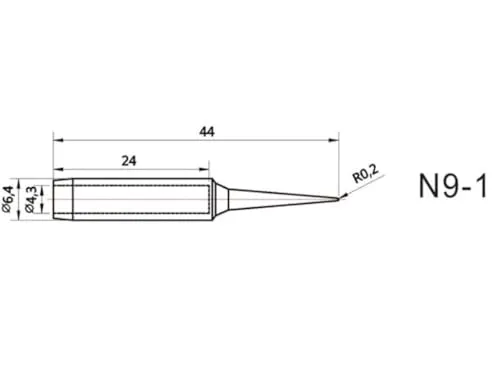 Velleman GP Series panne de rechange pointue 1,6 mm
