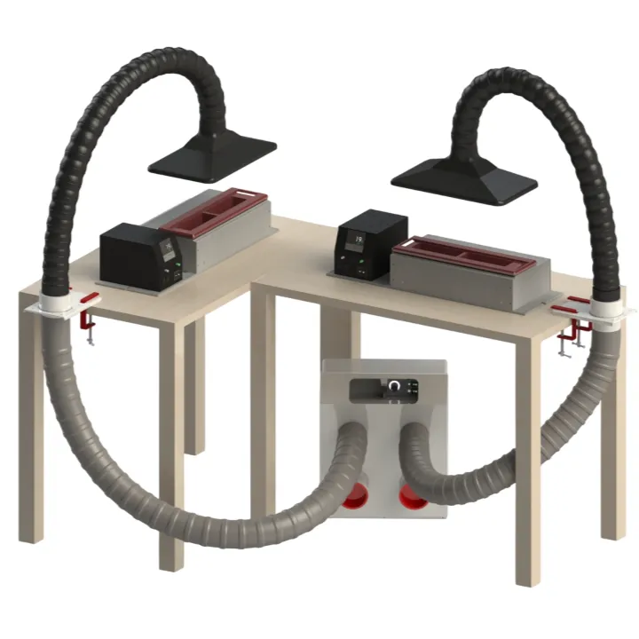 FTM Technologies Hotte multiposte HI4P4S aspiration 4 entrées