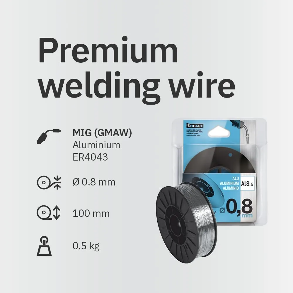 GYS fil 086685 aluminium AlSi5 Ø 0,8 mm pour soudage sous gaz