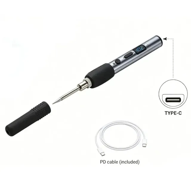 Zhongdi ZD-451 fer à souder USB-C 60W 160-480°C