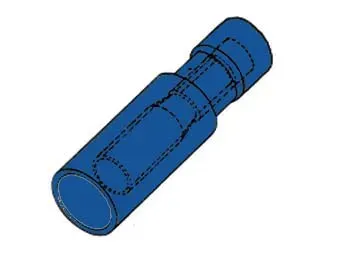 Velleman GP Series cosse cylindrique femelle bleue 10 pièces