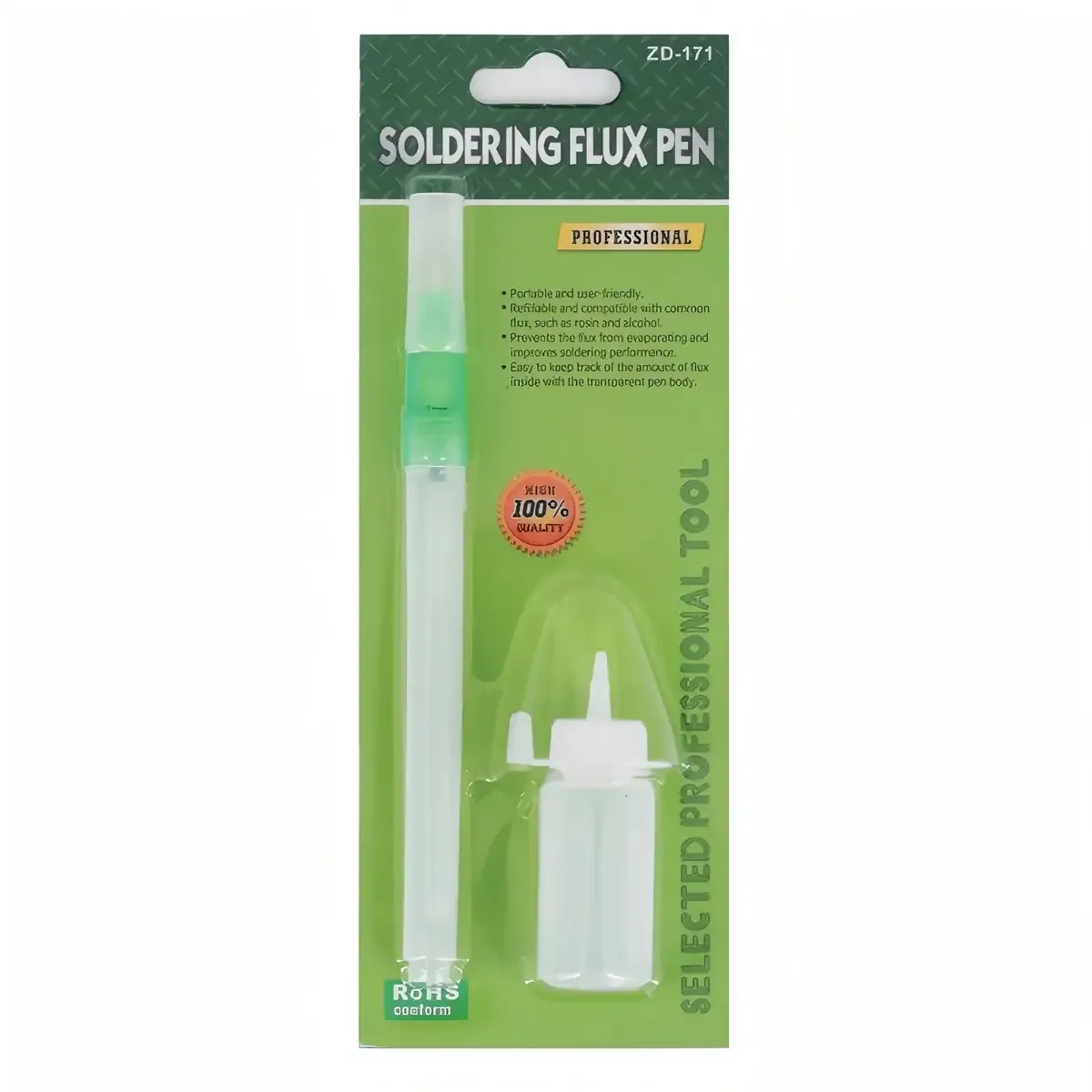 Zhongdi ZD-171 stylo flux vide 10ml rechargeable