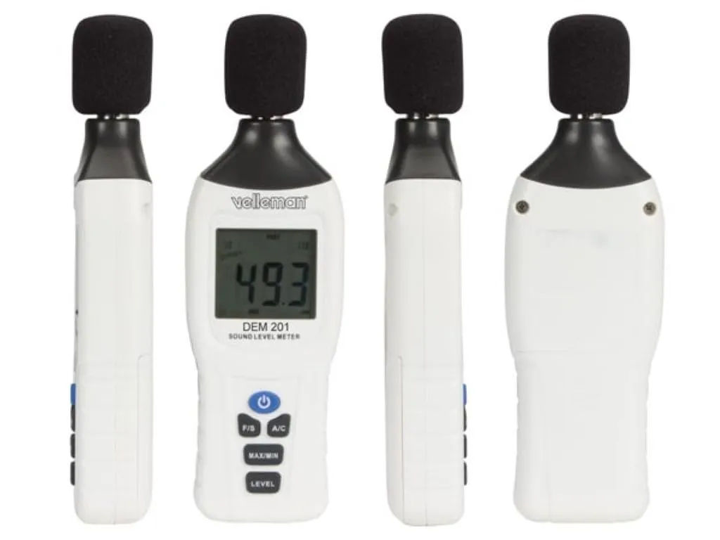 Velleman Sonomètre LCD 30-130 dB extinction auto