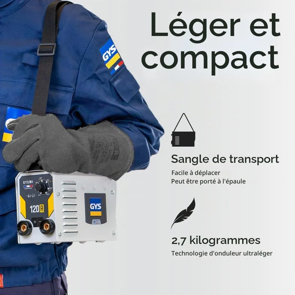 GYS GYSMI 120A poste à souder MMA 120 A avec valise