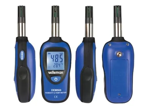 Velleman Mini thermo-hygromètre LCD rétroéclairé -20 à 70 °C