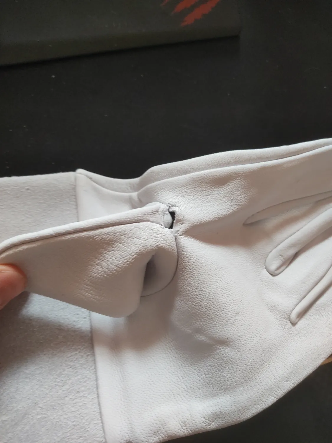 GYS Pro TIG gants de soudage taille 10, cuir croûte blanc