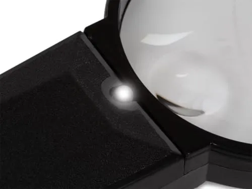 Velleman VTLLAMP loupe à main LED 2x/4x noire