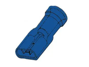 Velleman FBMI cosse femelle isolée bleue 6,4 mm lot de 10