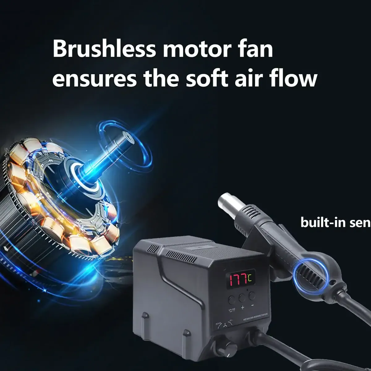 Zhongdi ZD-8908 station air chaud SMD 300W 220-240V