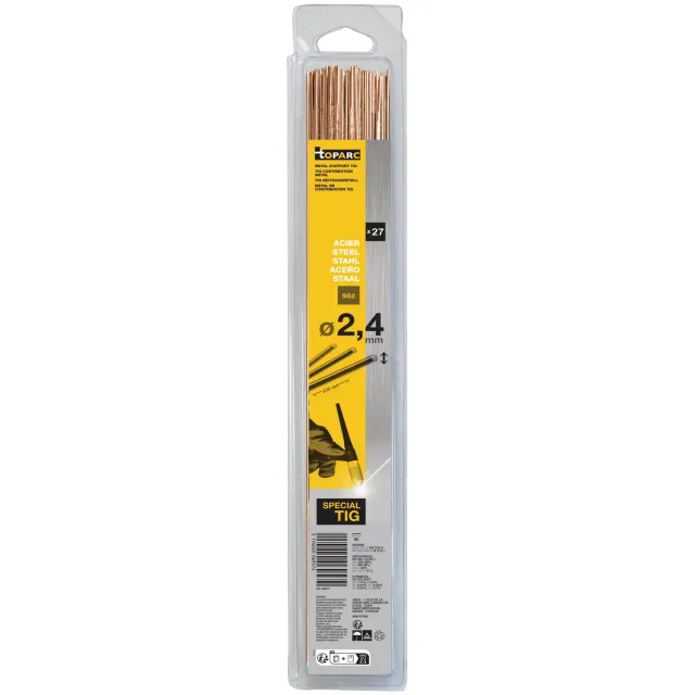GYS ER70S-6 baguettes TIG acier 2,4 mm 27 pièces