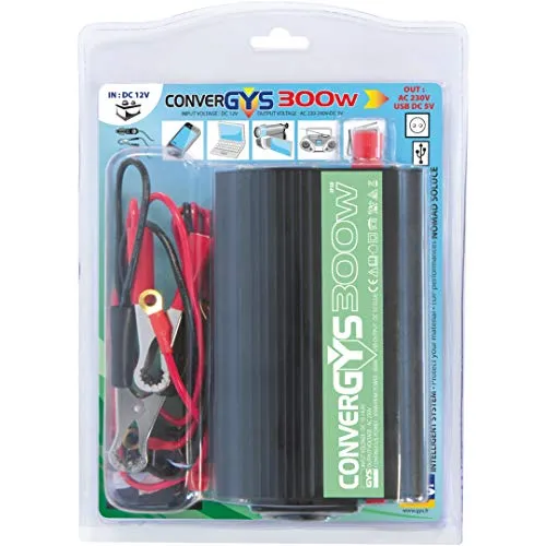 GYS Convergys 300 convertisseur 12 V vers 230 V, 300 W, mobile