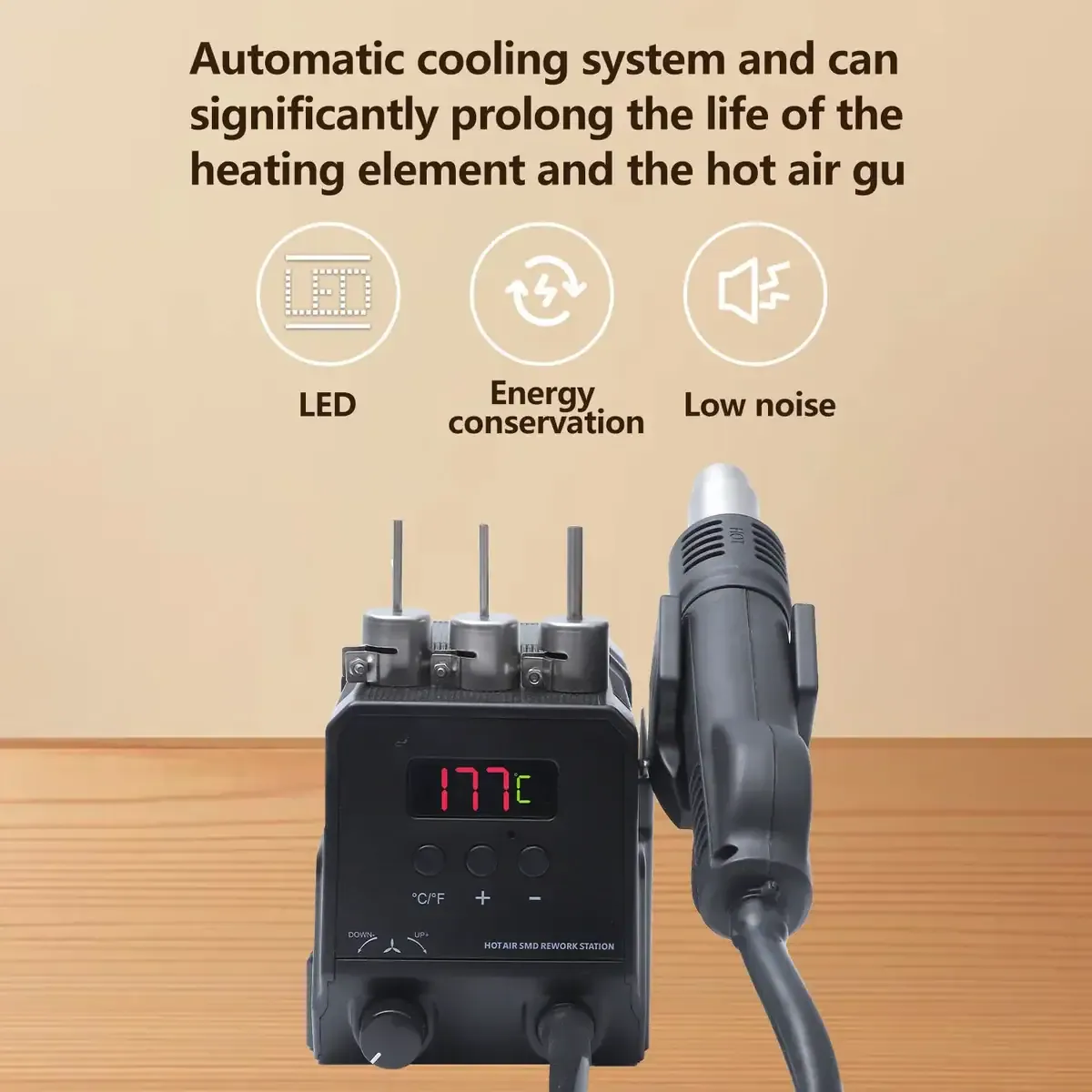 Zhongdi ZD-8908 station air chaud SMD 300W 220-240V