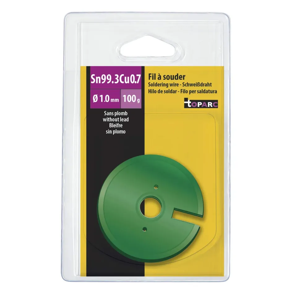 GYS ÉTAIN Sn993Cu07 fil à braser 100 g sans plomb Ø 1 mm