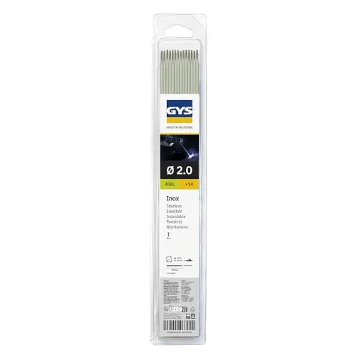 GYS E308L électrodes MMA inox Ø 2 mm x 300 mm blister 14 pièces