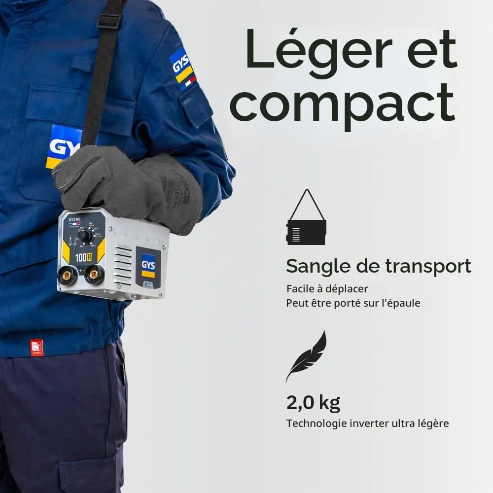 GYS GYSMI 100A poste à souder MMA 100 A avec masque