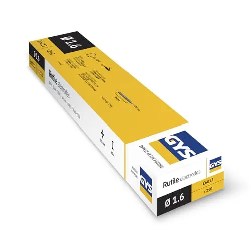 GYS Métal d’Apport MMA électrodes rutile E6013 Ø 1,6 mm 210 pièces toutes positions
