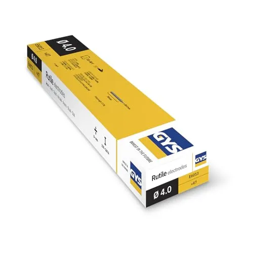 GYS E6013 électrodes rutiles MMA Ø 4 mm x 350 mm demi-étui 47 pièces