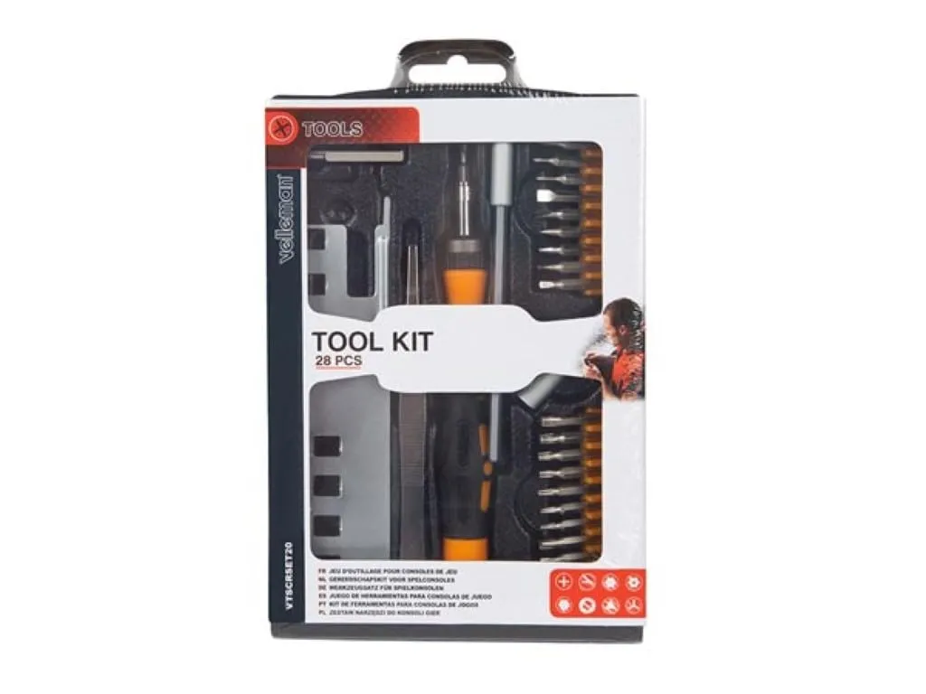 Velleman trousse à outils consoles de jeu 28 pièces