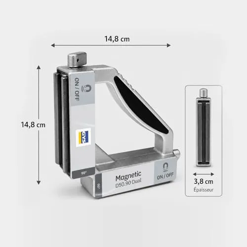 GYS Dual Switch Magnetic D50.90 positionneur de soudage magnétique