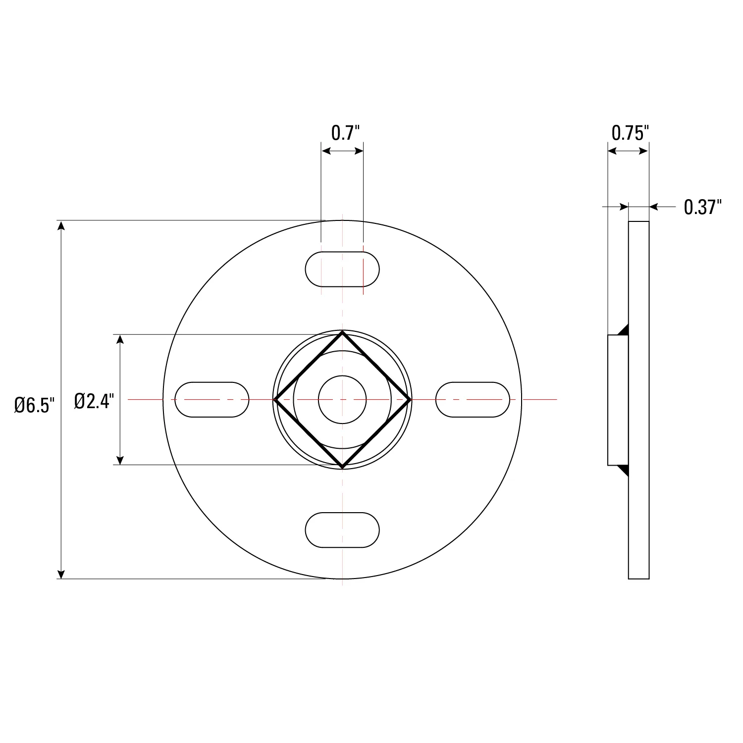 Strong Hand Europe Anchoring Pad patin ancrage 5/8 pouces