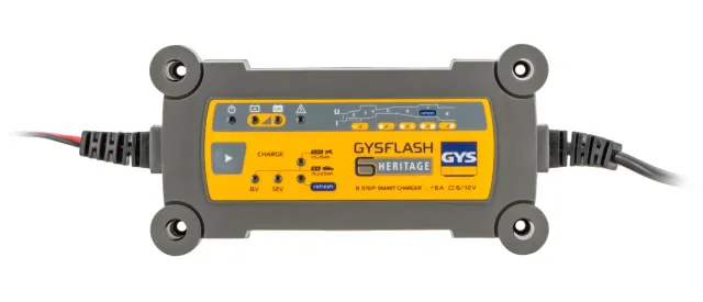 GYS Gysflash Heritage 6A chargeur batterie 6/12 V IP65