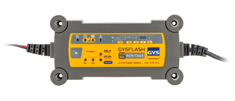GYS Gysflash Heritage 6A chargeur batterie 6/12 V IP65