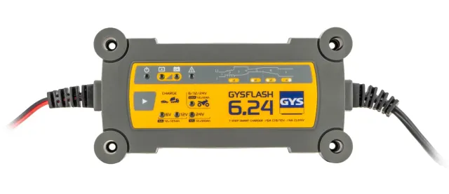 GYS GYSFLASH 6.24 chargeur batterie 6/12/24 V IP65