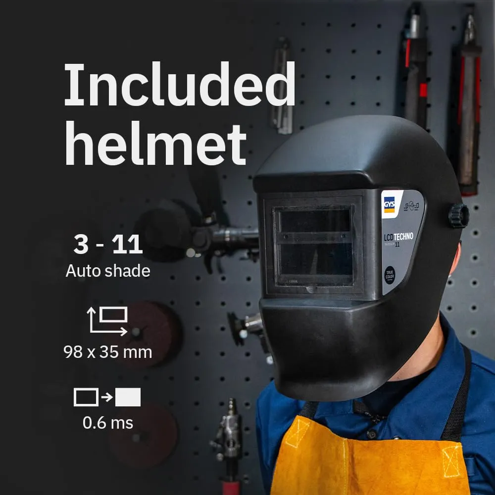 GYS GYSMI 160P poste à souder MMA avec masque LCD Techno 11