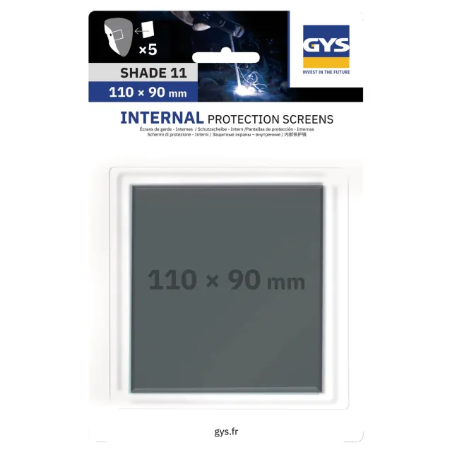 GYS verres internes Flip-Flap 90 x 110 mm teinte 11 lot de 5