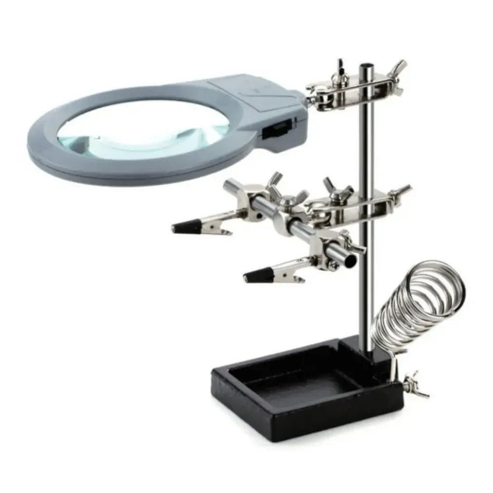 Zhongdi ZD-10M loupe de soudage avec pinces et éclairage LED