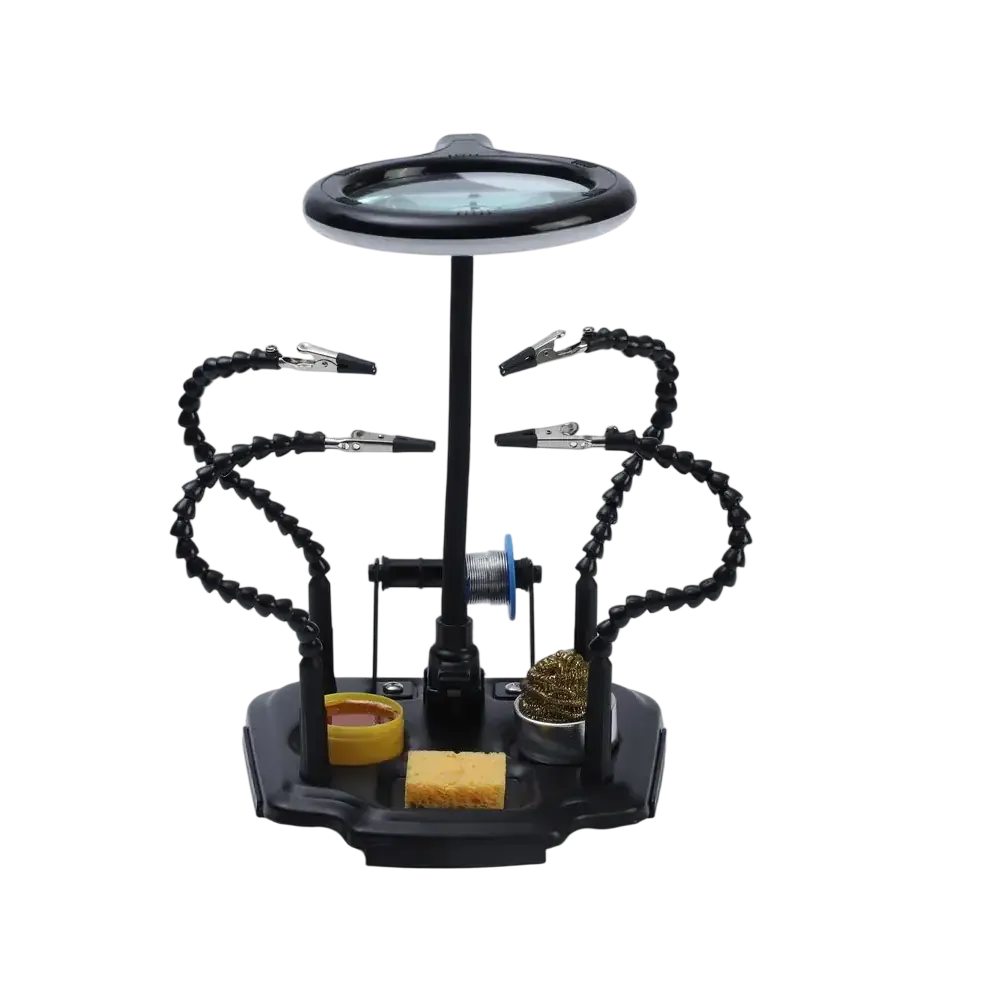 Zhongdi ZD-11M-3 troisième main avec lampe loupe LED USB-C