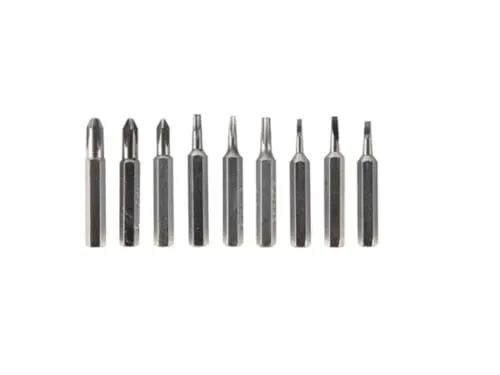 Velleman 9 en 1 tournevis précision chrome-vanadium bleu