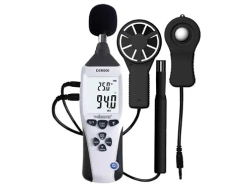 Velleman GP Series mètre environnemental 5-en-1 avec étui