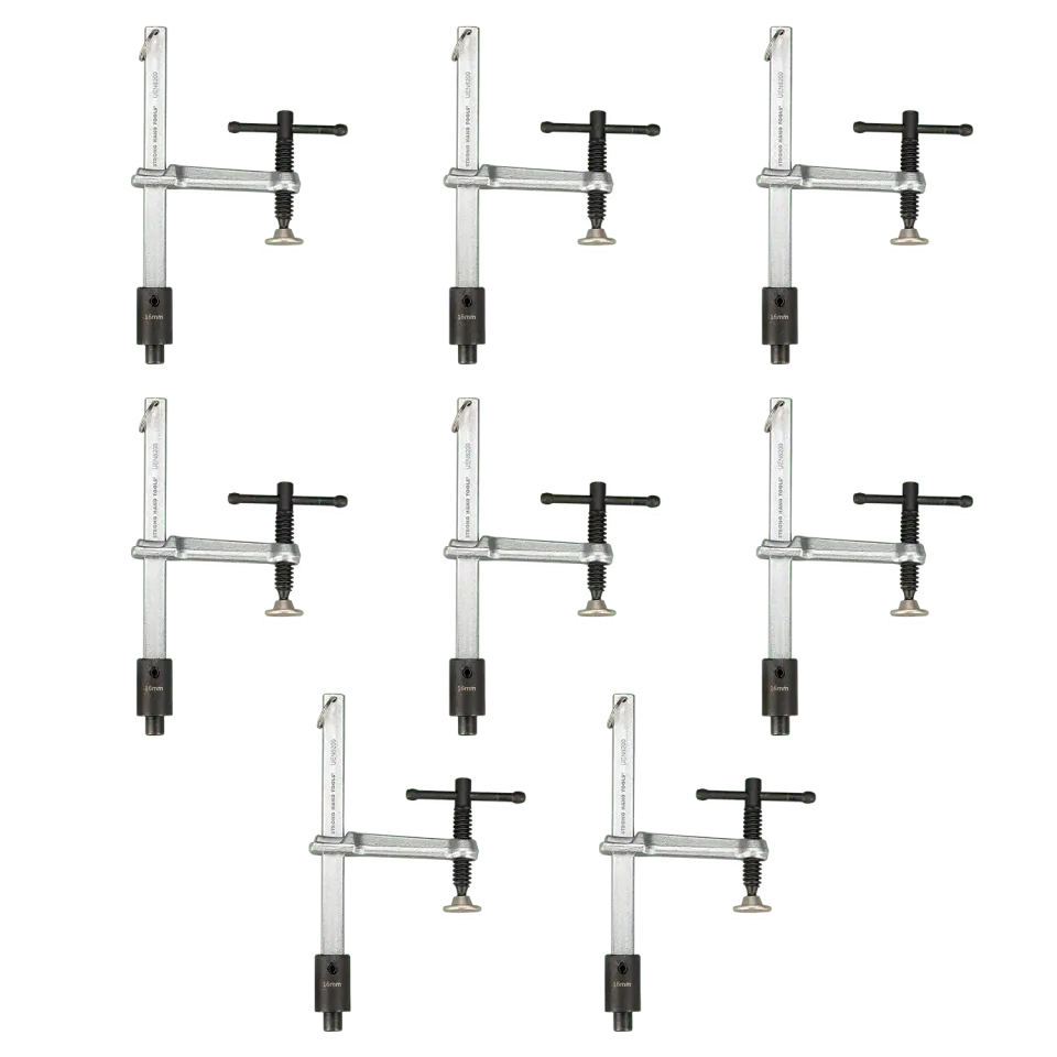 STRONG HAND EUROPE Inserta Clamp Kit kit de bridage 8 pièces, trous 16 mm