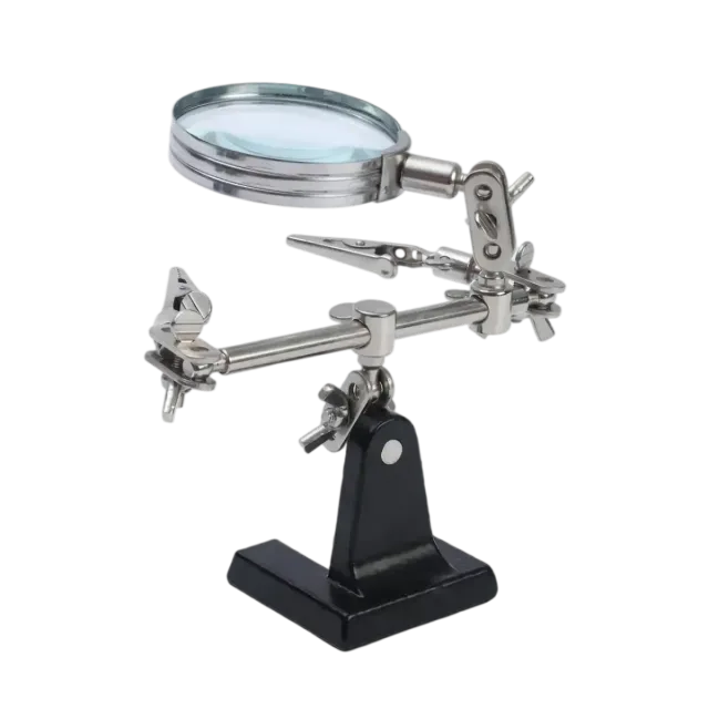 Zhongdi ZD-10D loupe d’atelier avec pinces crocodile et base lestée