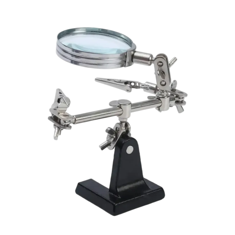 Zhongdi ZD-10D loupe d’atelier avec pinces crocodile et base lestée