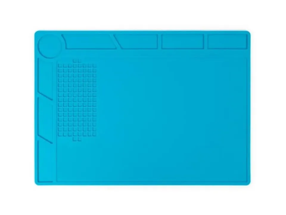 Velleman GP tapis de soudure silicone 350 x 250 mm bleu 500 °C