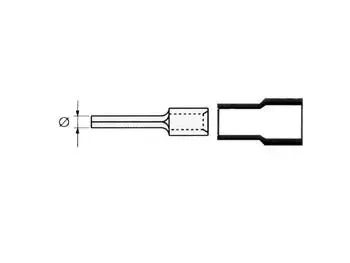 Velleman GP Series cosse femelle cylindrique bleue 1,9 mm, 10 pièces