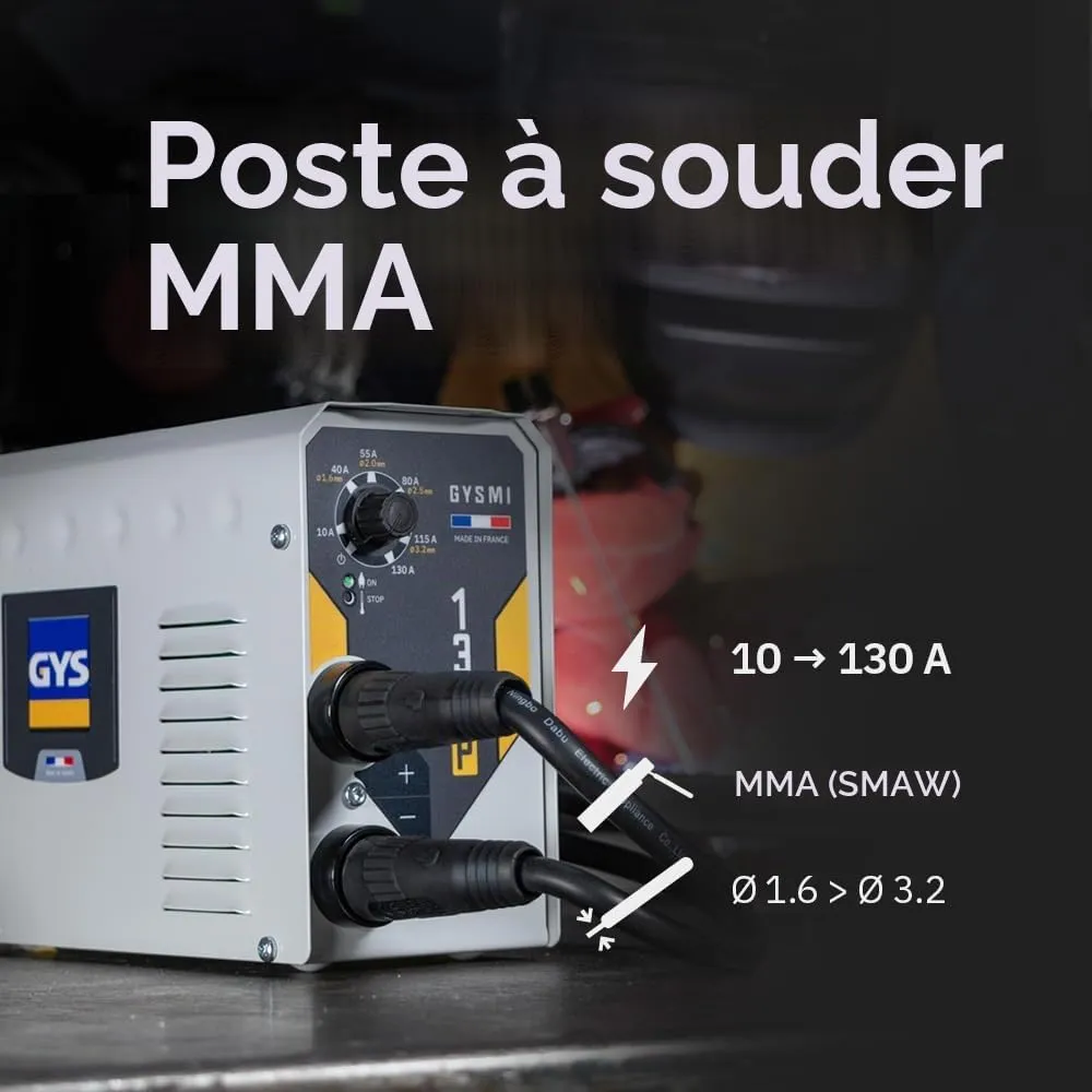 GYS GYSMI 130P poste à souder MMA 130 A avec valise