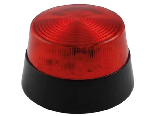 Velleman Edge Lit feu clignotant LED rouge 12 V 77 mm intérieur