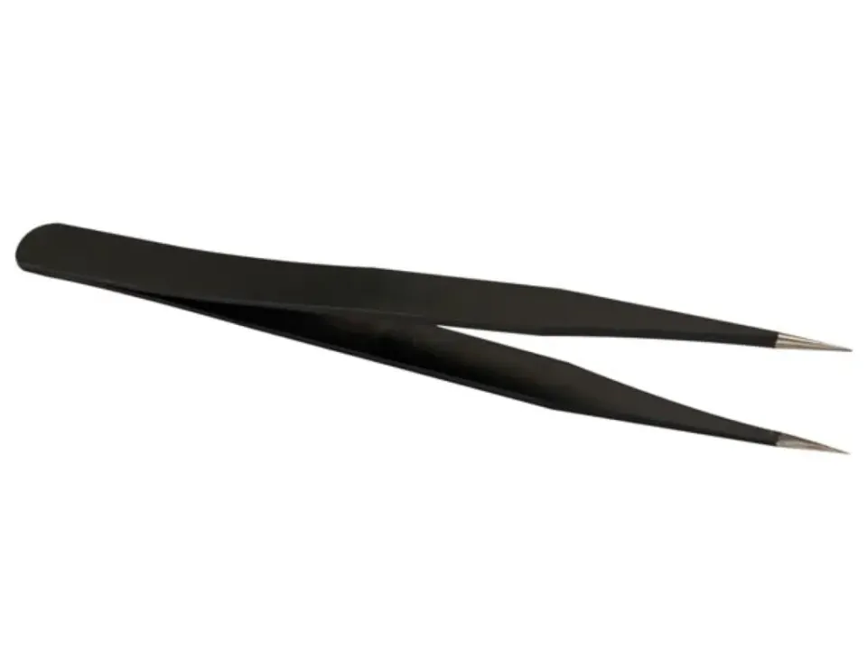 Velleman GP pince antistatique de précision 11,8 cm, pointe courbée